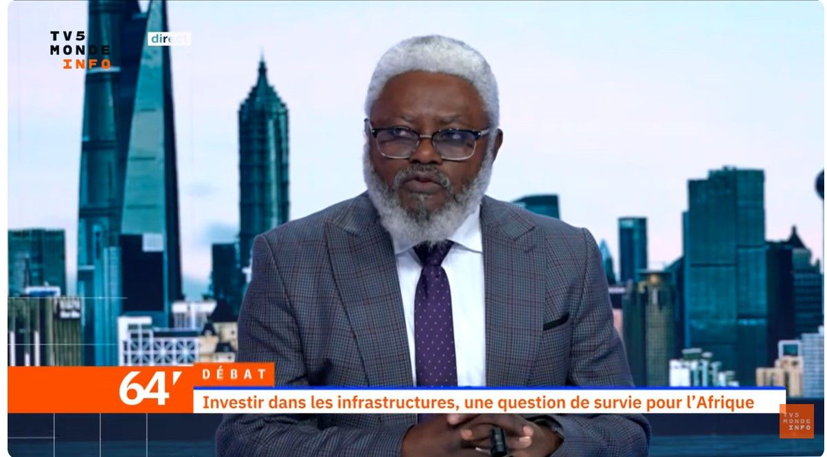 Paris : Philippe Ngwala Malemba sur TV5 Monde, la RDC au cœur des débats sur les infrastructures en Afrique