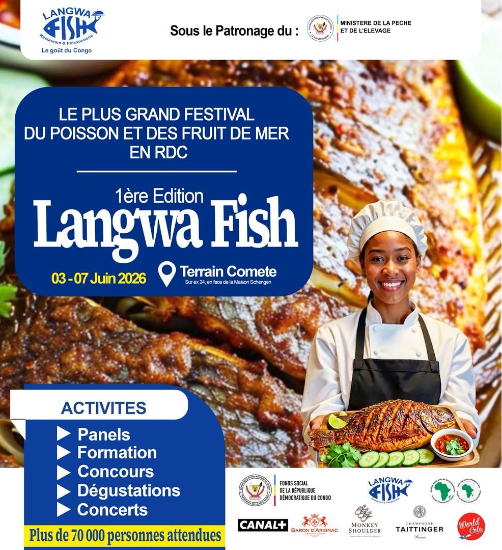 Kinshasa : Festival Langwa Fish, l'histoire va s'écrire autour du poisson et des fruits de mer !